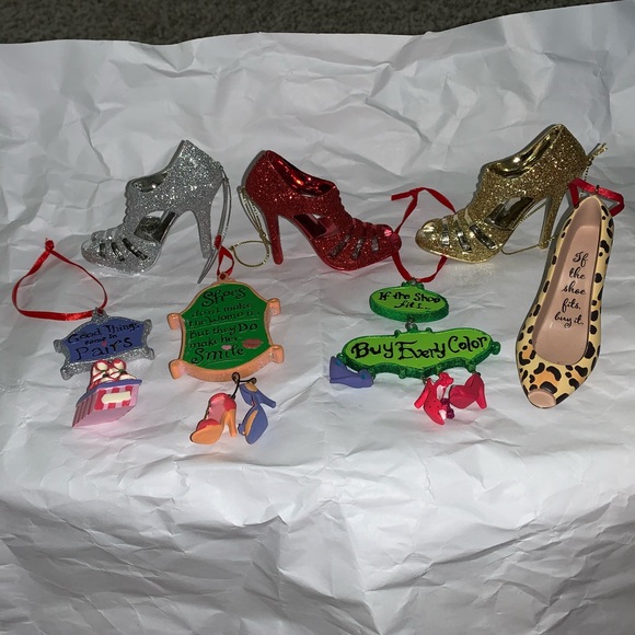 Hallmark Holiday Christmas Shoe Ornaments Poshmark